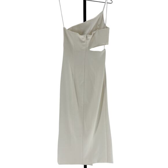 Cinq A Sept 'Laurile' Cream Polyester Dress Size 6 - Picture 3 of 4